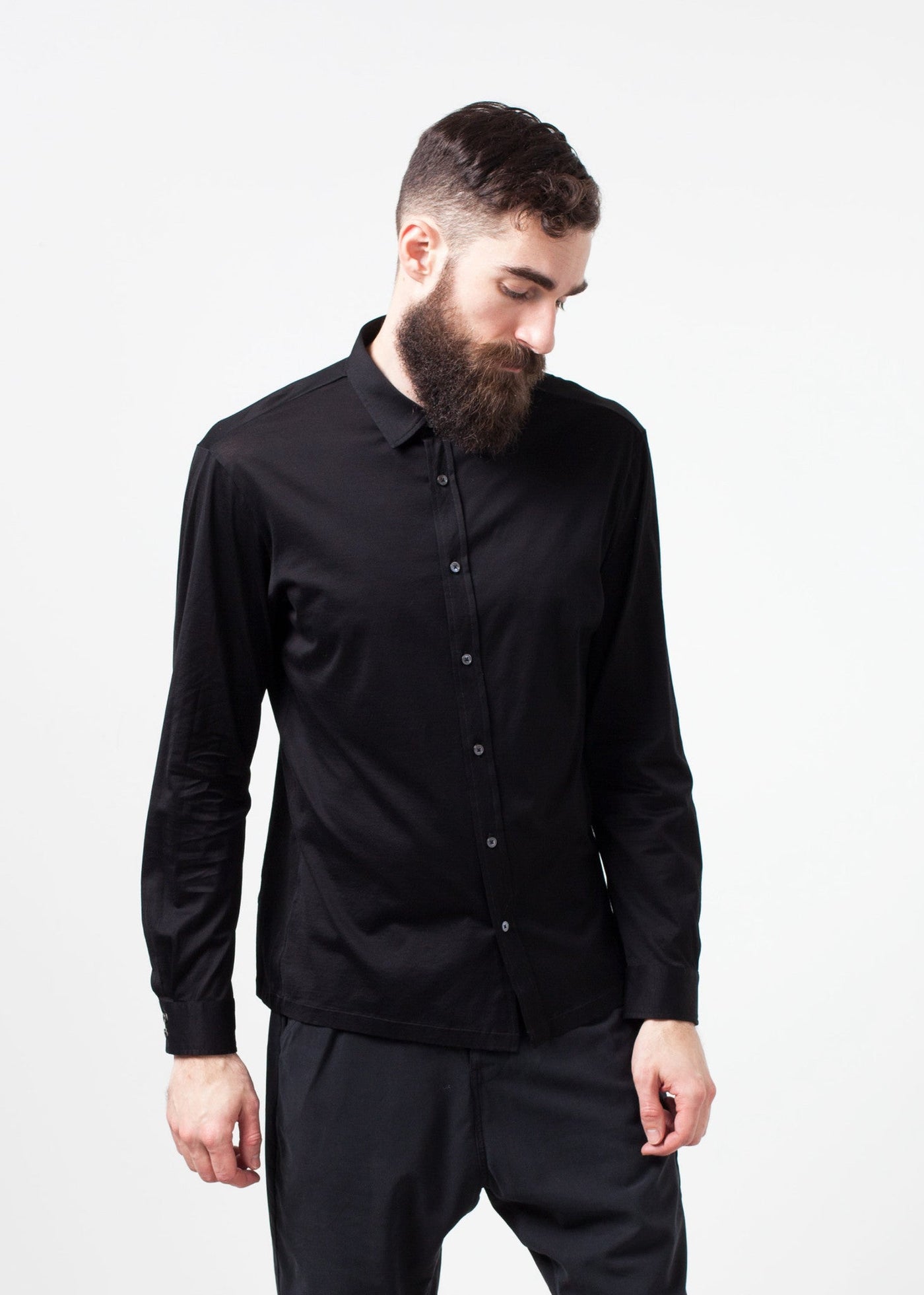 Scotland Button-Up in Black